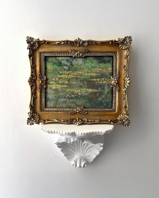 Green Water Lilies Framed Giclée Art Print