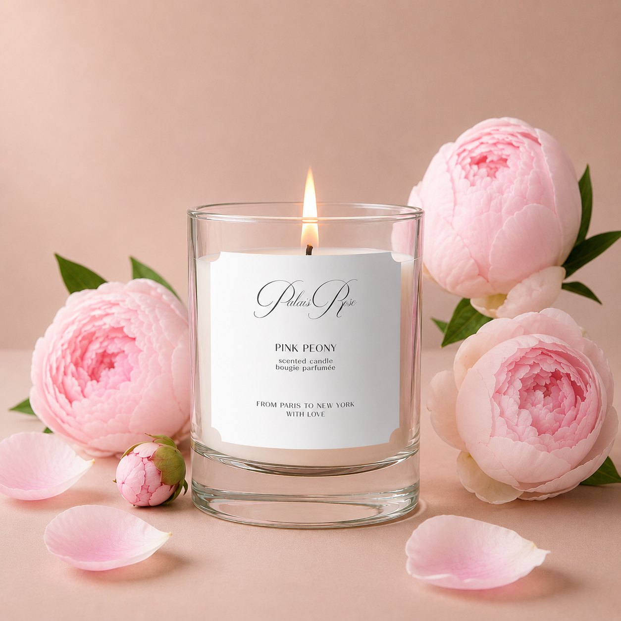 Pink Peony Candle