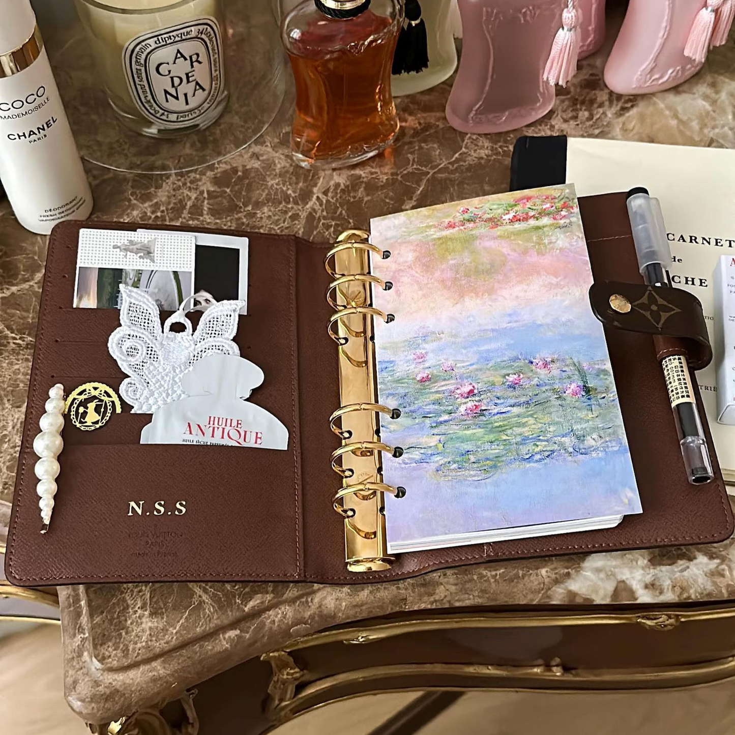 Pastel Water Lilies Planner Dashboard