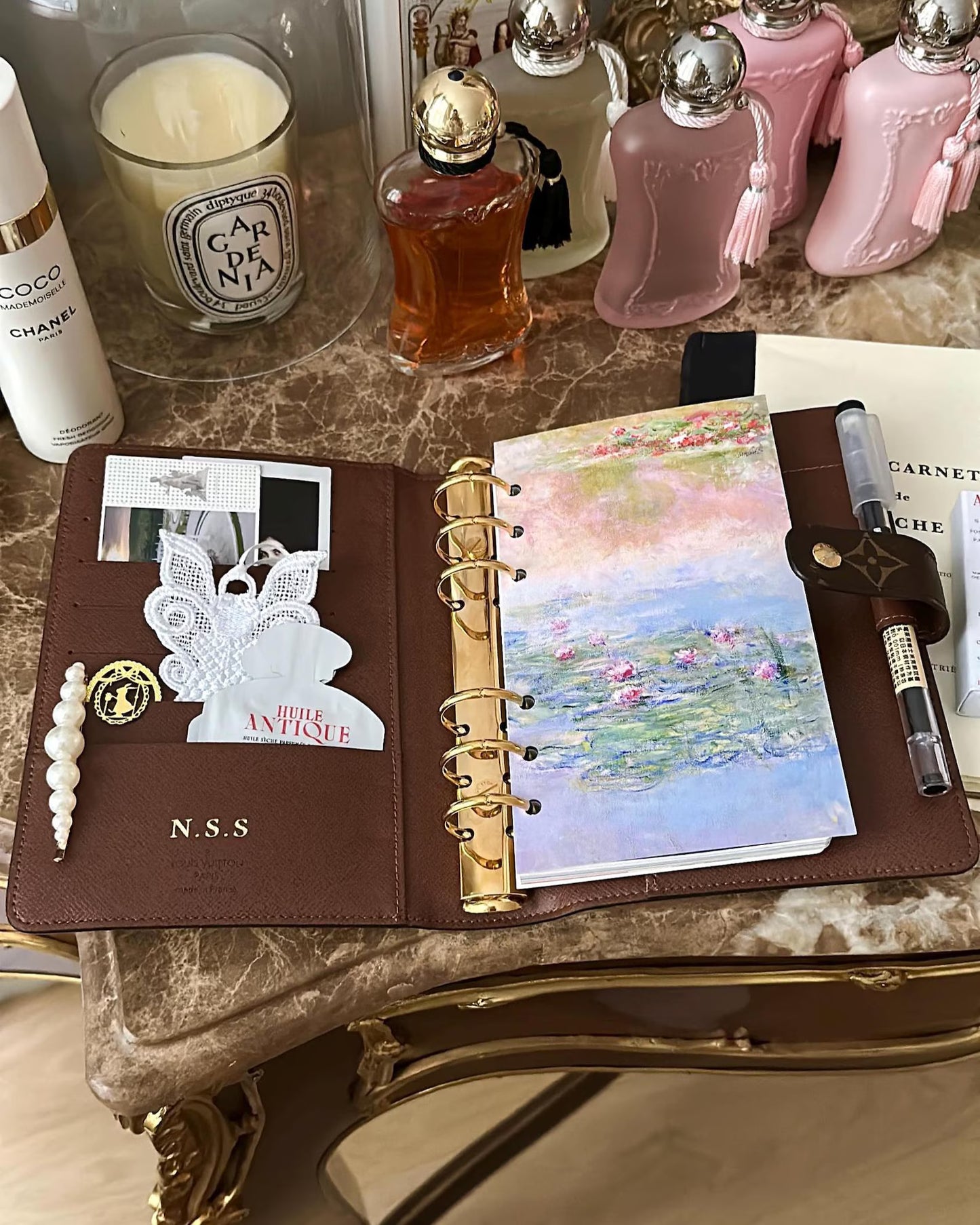 Pastel Water Lilies Planner Dashboard