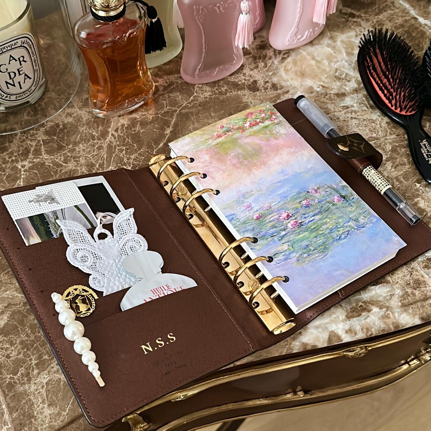 Pastel Water Lilies Planner Dashboard
