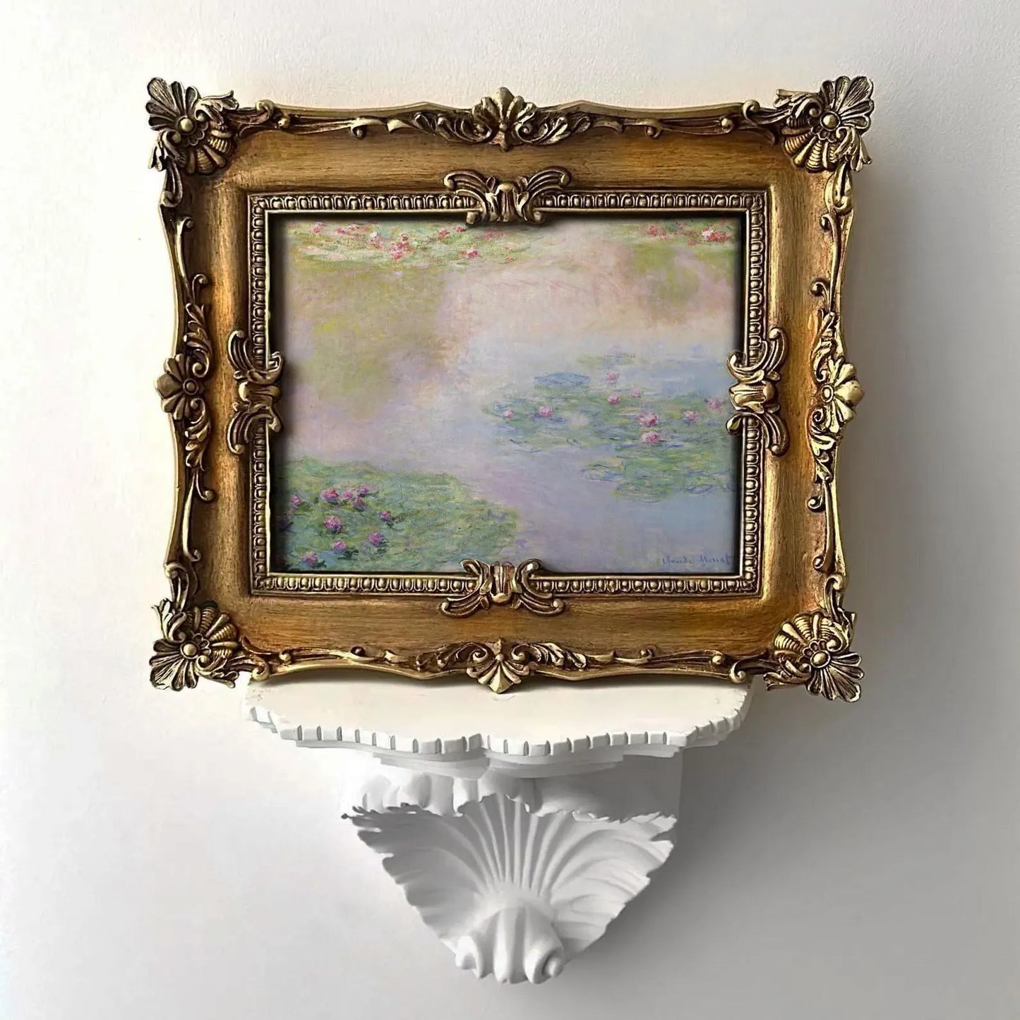 Pastel Water Lilies Framed Giclée Art Print