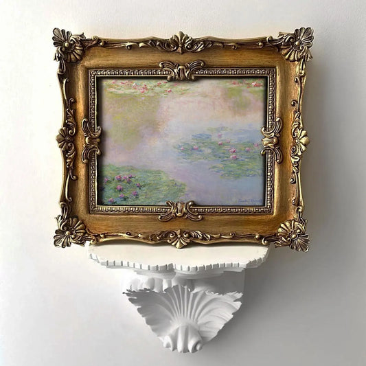 Pastel Water Lilies Framed Giclée Art Print