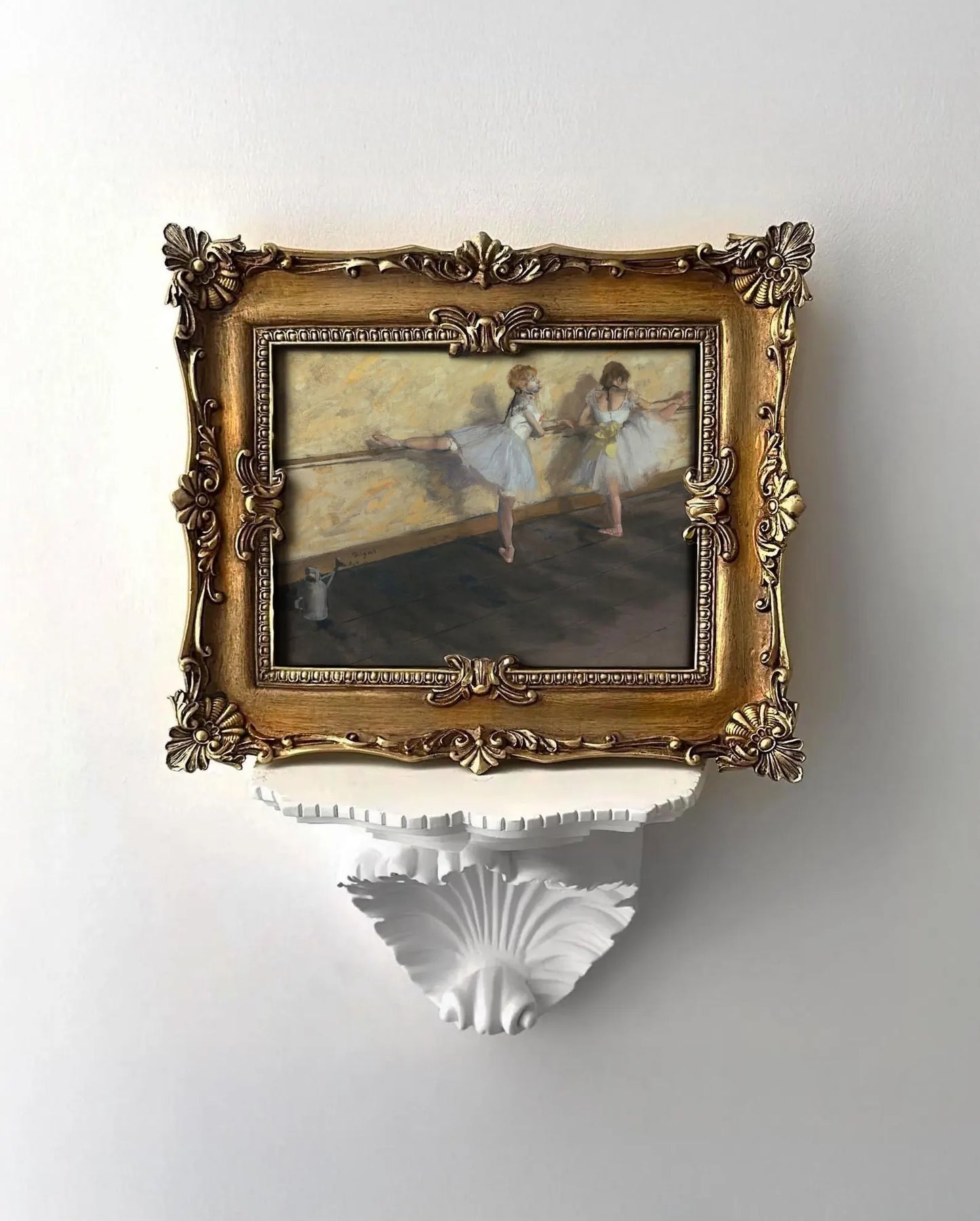 Dancers Practicing at the Bar Framed Giclée Art Print