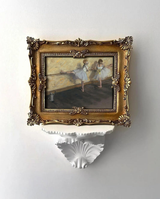 Dancers Practicing at the Bar Framed Giclée Art Print