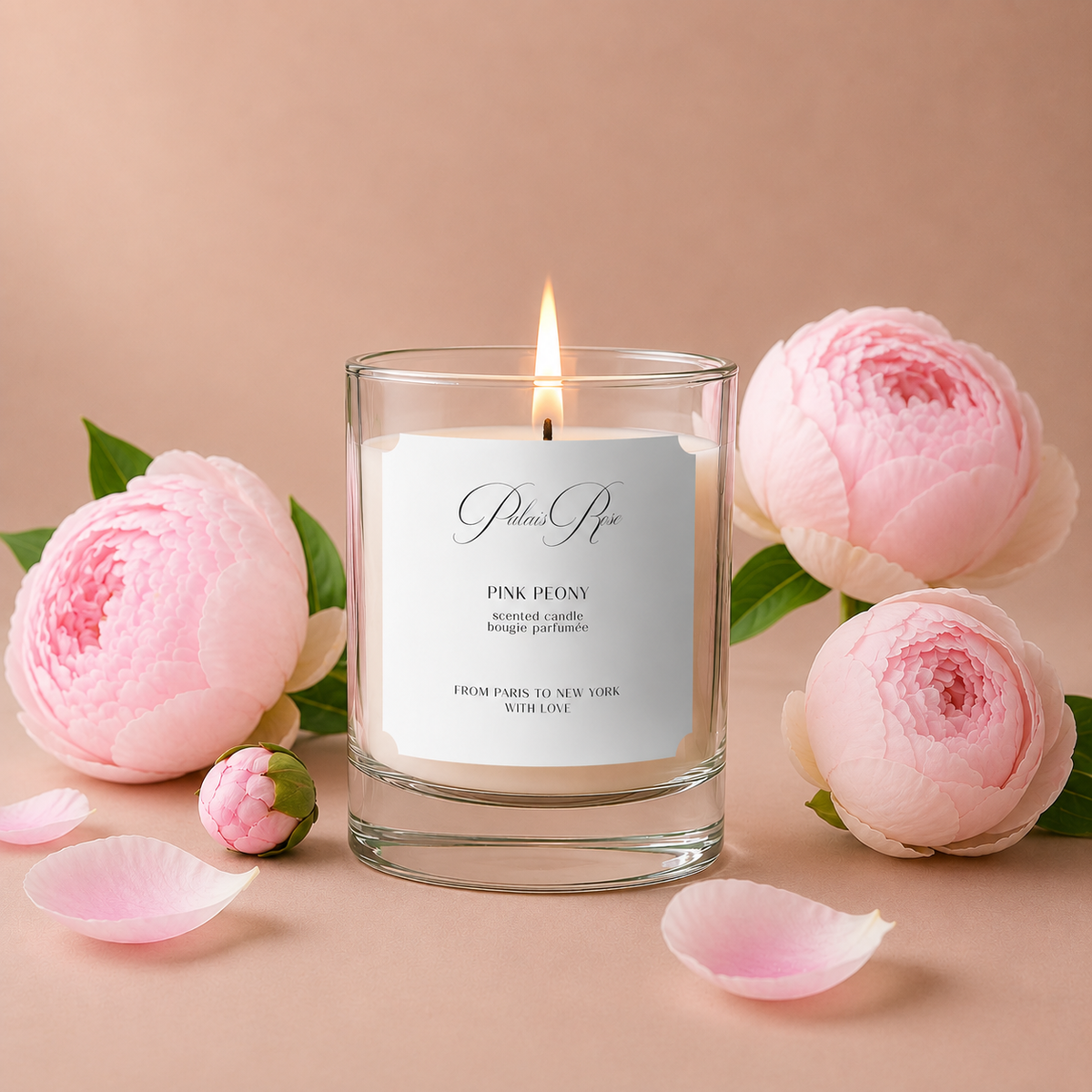 Pink Peony Candle